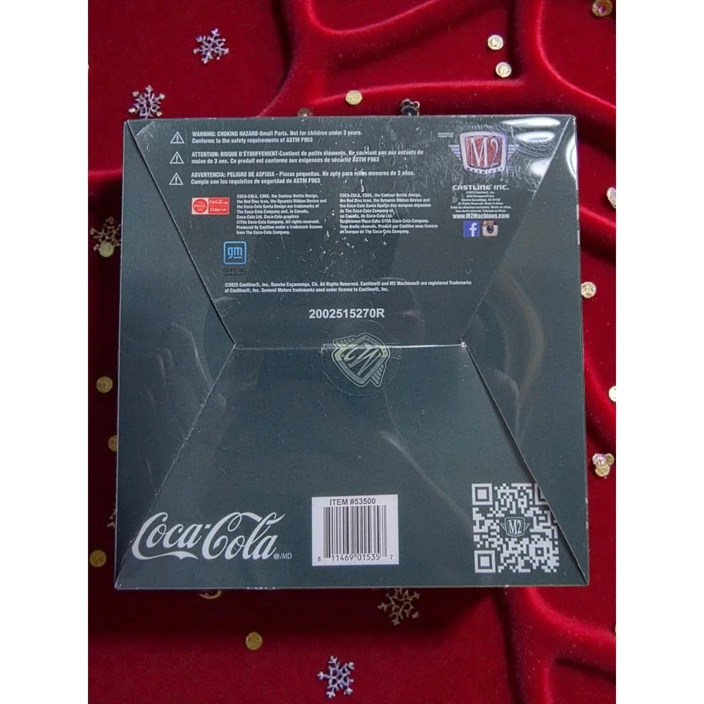M2 Machines 2025 Rare‎ Christmas Ornament Coca Cola 1971 Chevrolet Van Green New